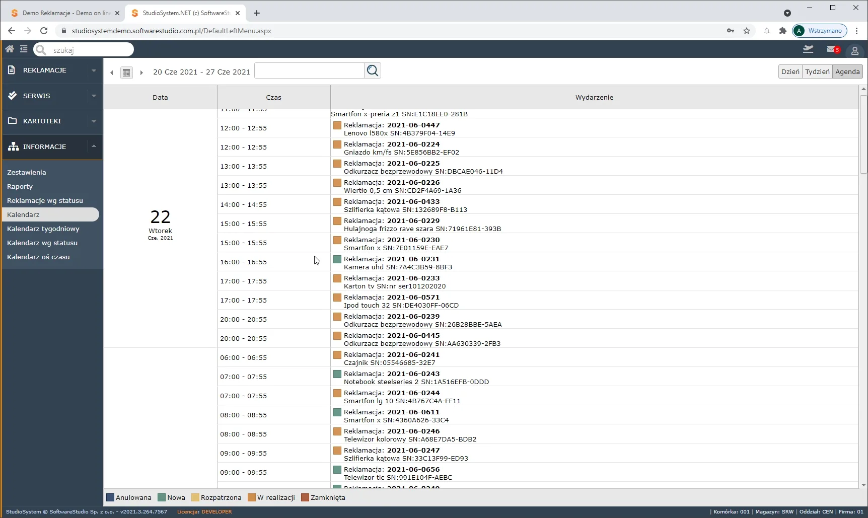 system-rma-softwarestudio agenda